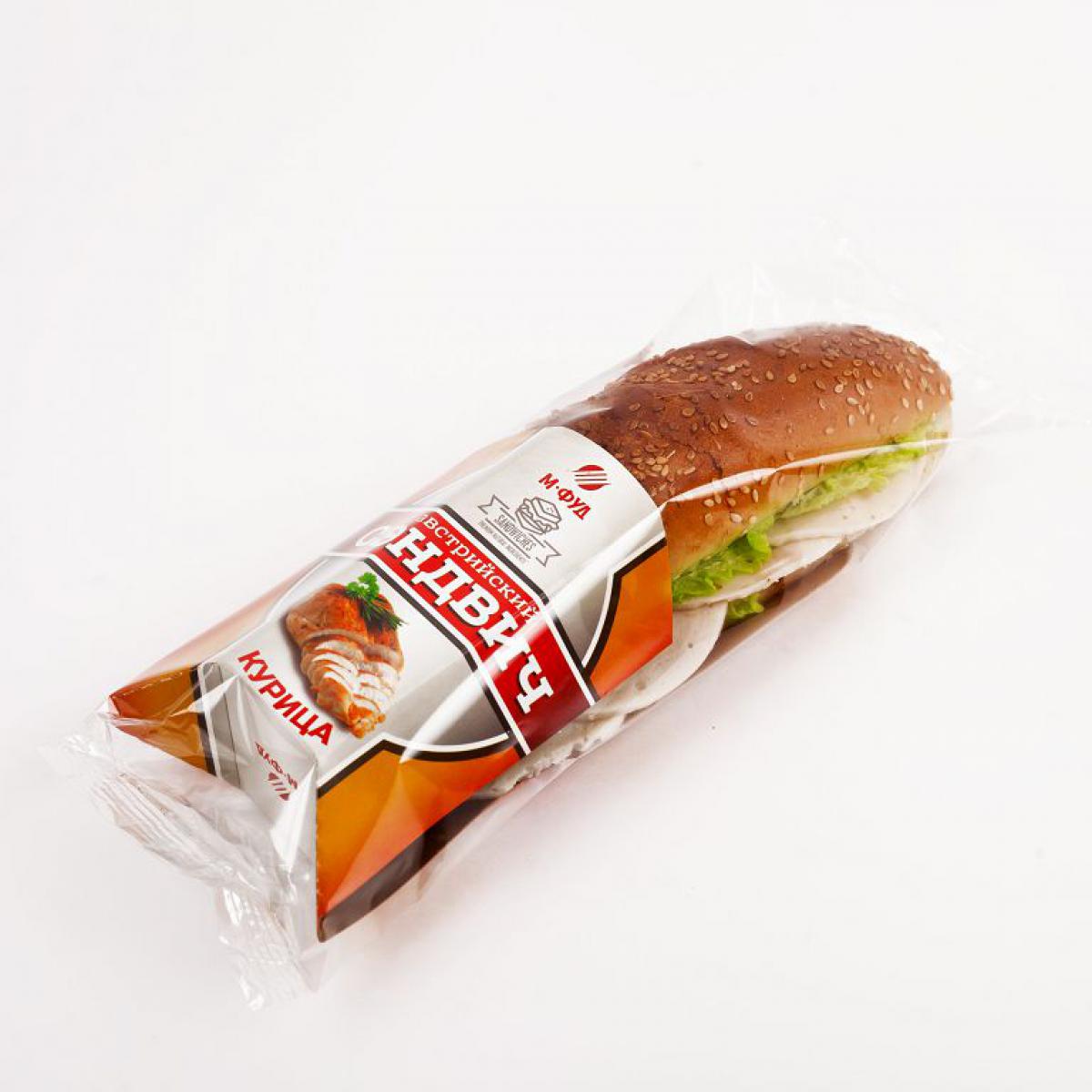 Багет с курицей копченой  150г